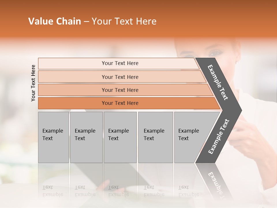 Blonde Woman Beautiful PowerPoint Template