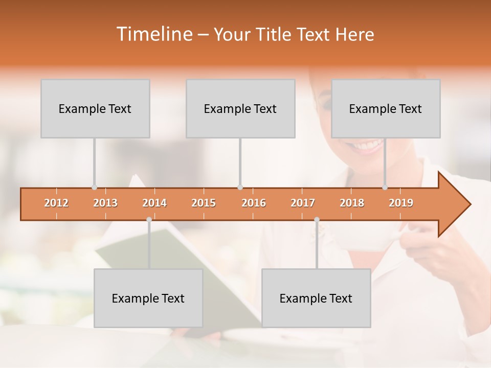 Blonde Woman Beautiful PowerPoint Template