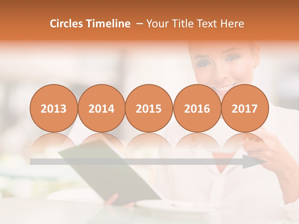 Blonde Woman Beautiful PowerPoint Template