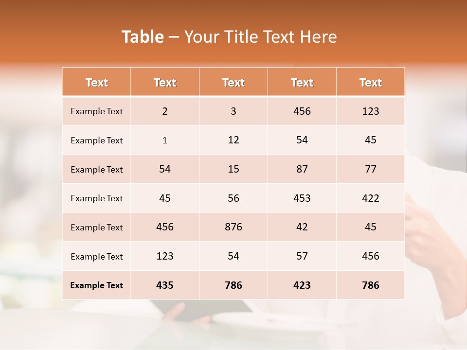 Blonde Woman Beautiful PowerPoint Template