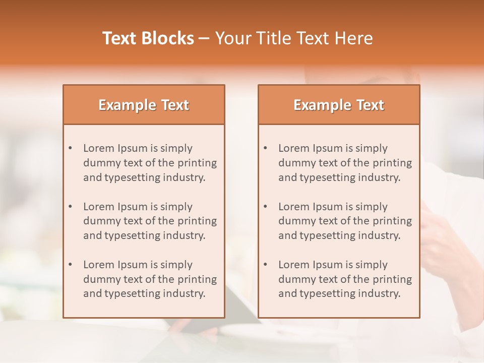 Blonde Woman Beautiful PowerPoint Template