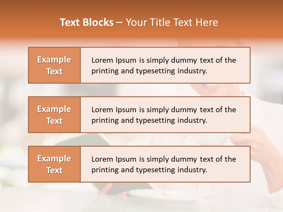 Blonde Woman Beautiful PowerPoint Template