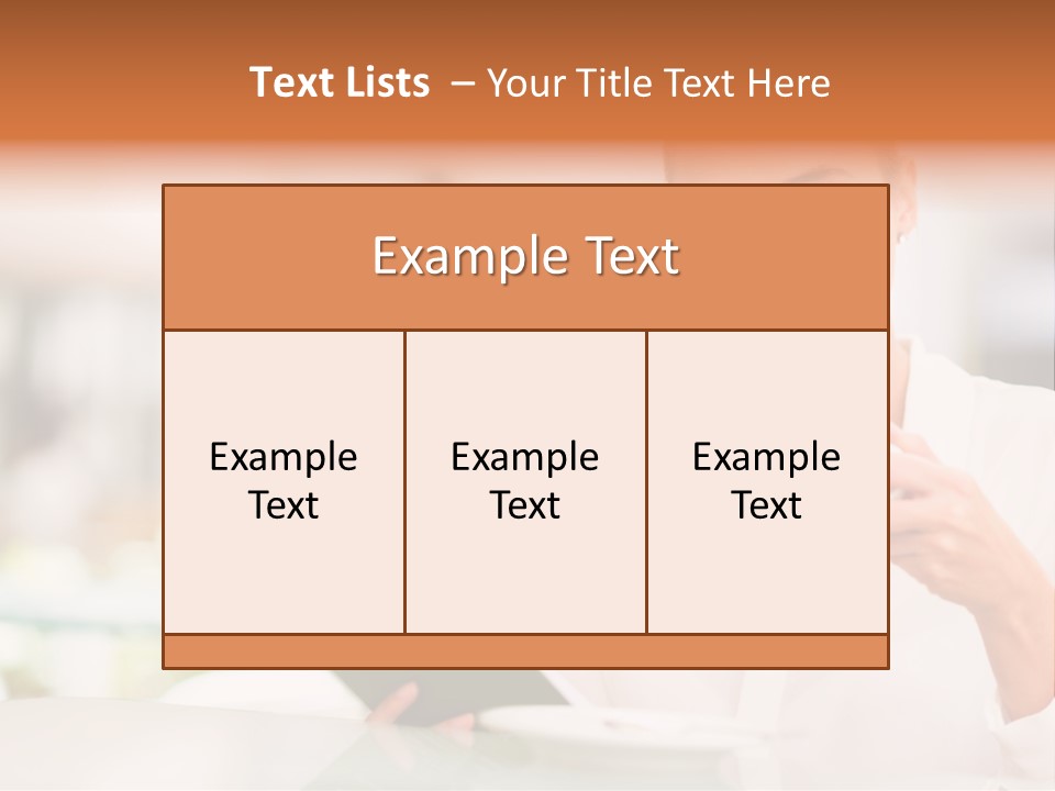 Blonde Woman Beautiful PowerPoint Template
