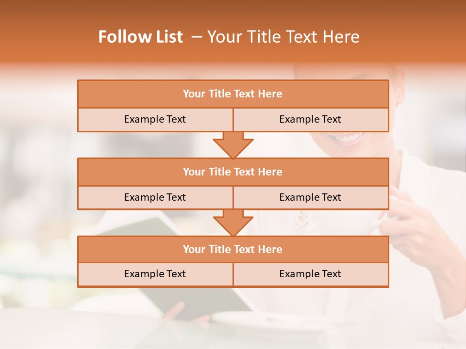 Blonde Woman Beautiful PowerPoint Template