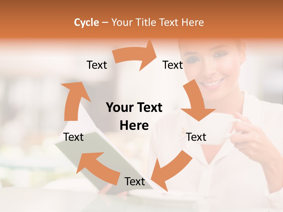 Blonde Woman Beautiful PowerPoint Template