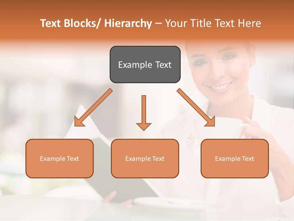 Blonde Woman Beautiful PowerPoint Template