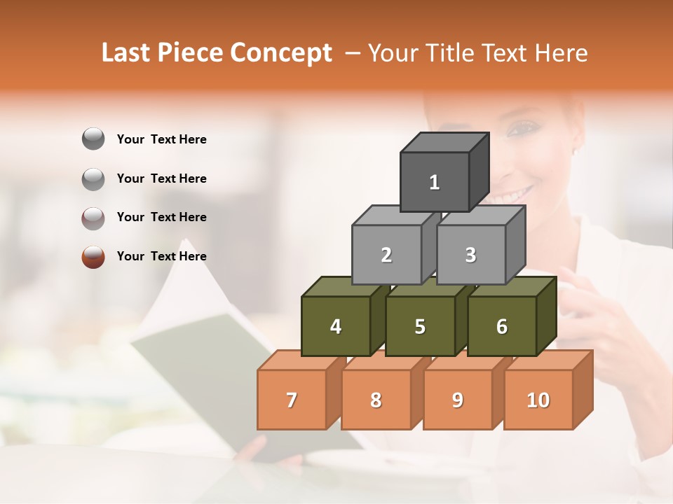 Blonde Woman Beautiful PowerPoint Template