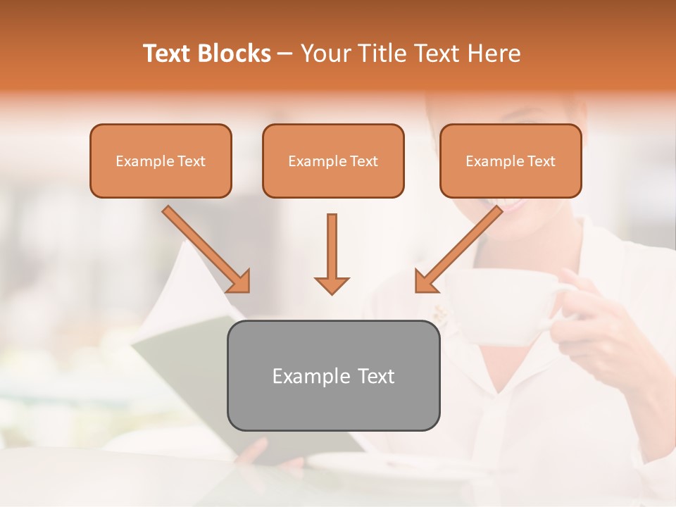 Blonde Woman Beautiful PowerPoint Template