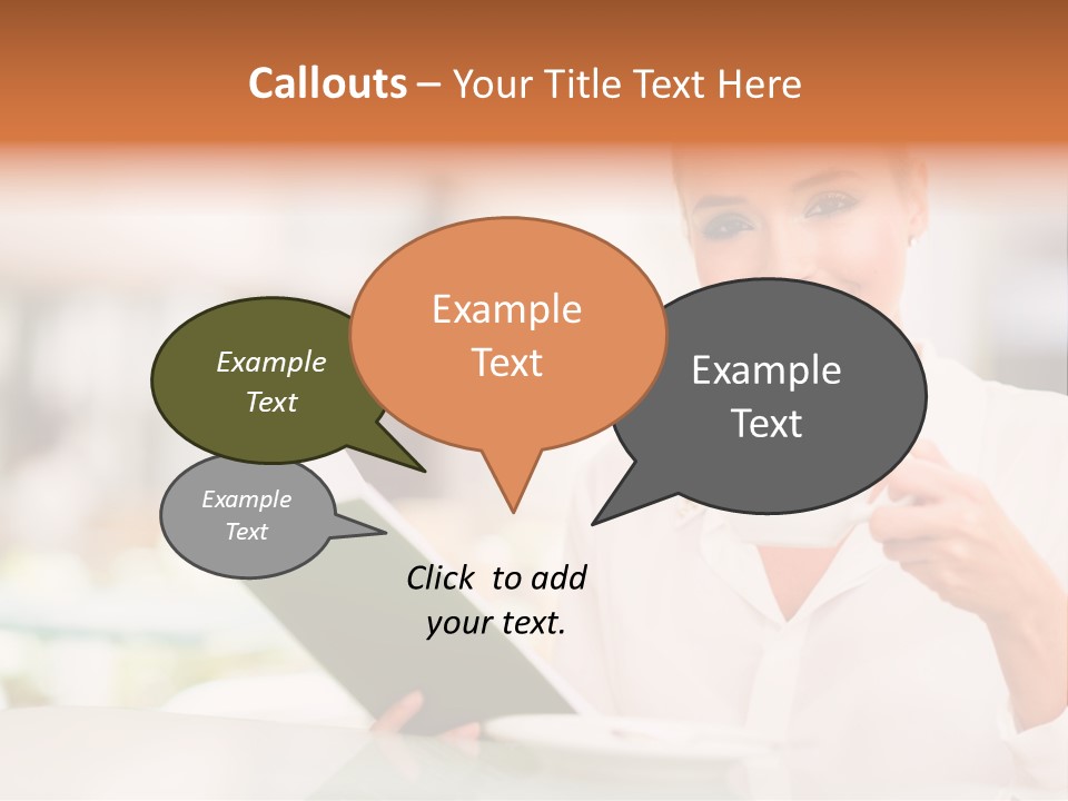 Blonde Woman Beautiful PowerPoint Template