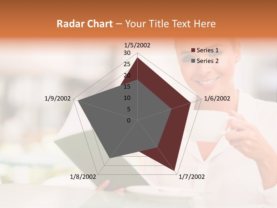 Blonde Woman Beautiful PowerPoint Template