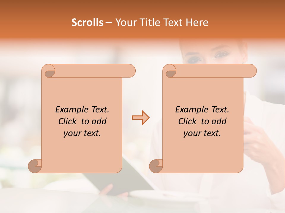 Blonde Woman Beautiful PowerPoint Template