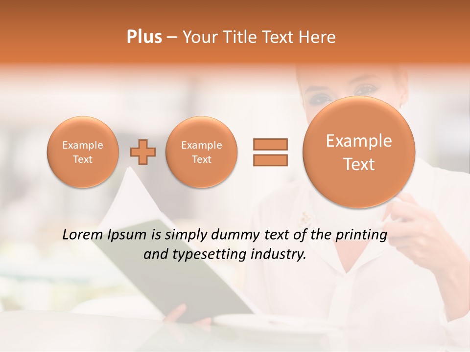 Blonde Woman Beautiful PowerPoint Template