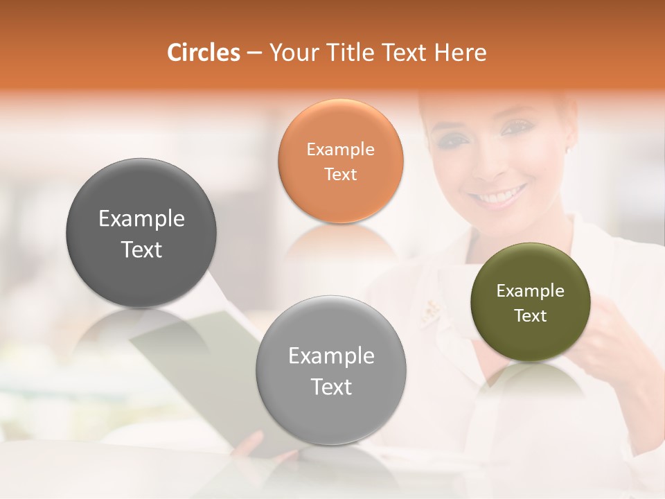 Blonde Woman Beautiful PowerPoint Template