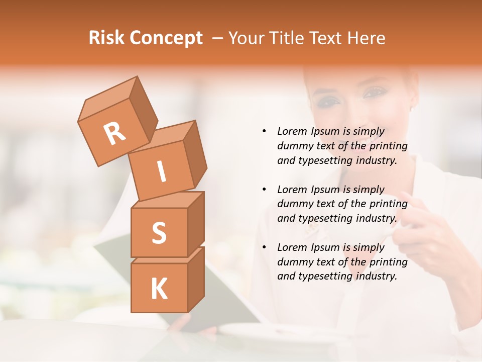 Blonde Woman Beautiful PowerPoint Template