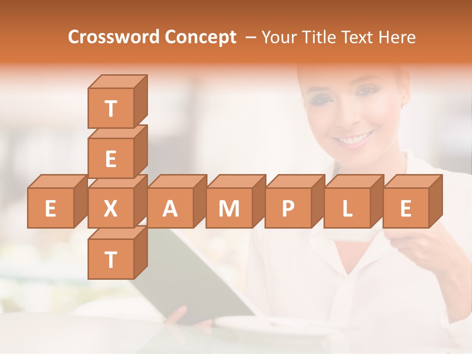 Blonde Woman Beautiful PowerPoint Template