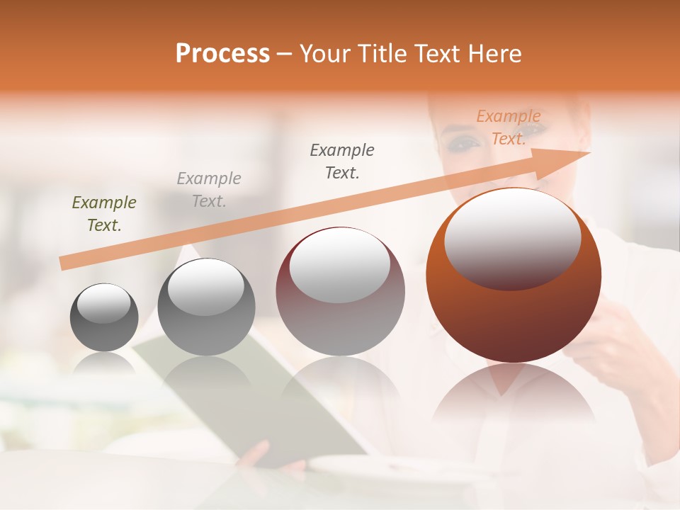 Blonde Woman Beautiful PowerPoint Template