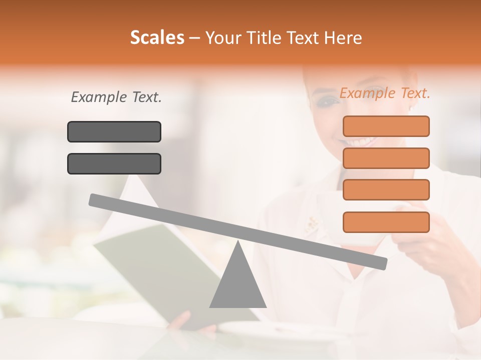 Blonde Woman Beautiful PowerPoint Template