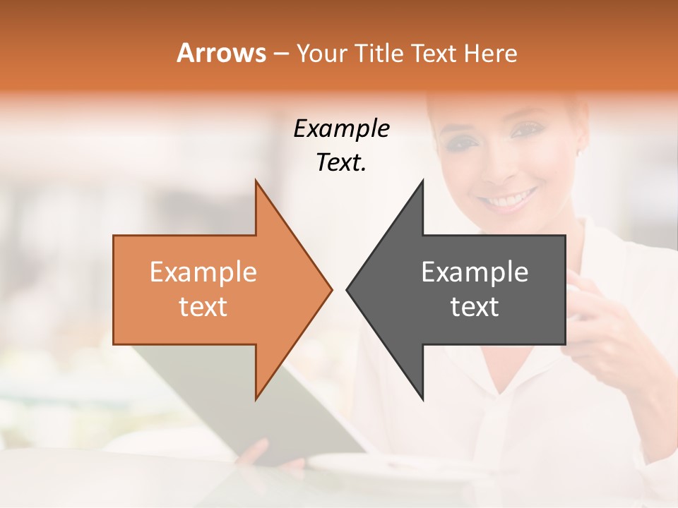 Blonde Woman Beautiful PowerPoint Template