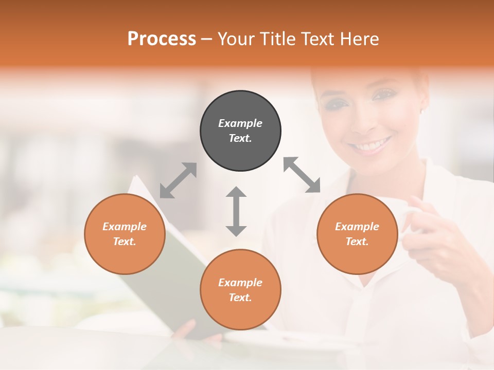 Blonde Woman Beautiful PowerPoint Template