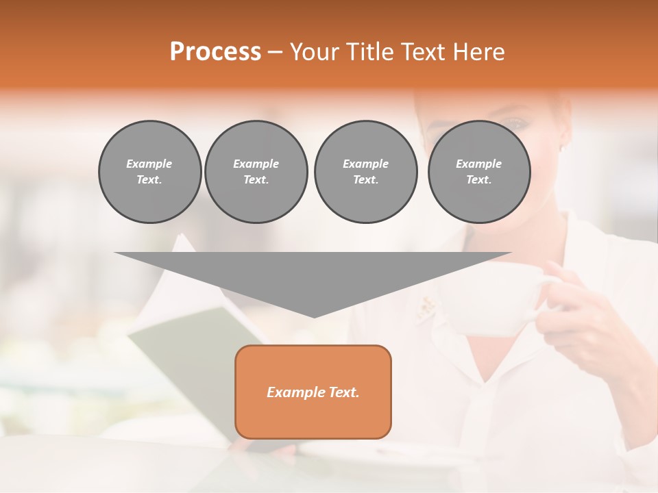 Blonde Woman Beautiful PowerPoint Template