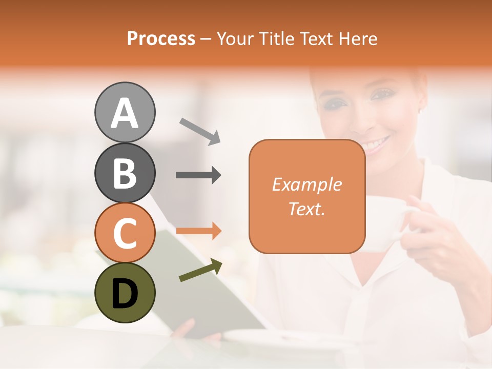 Blonde Woman Beautiful PowerPoint Template