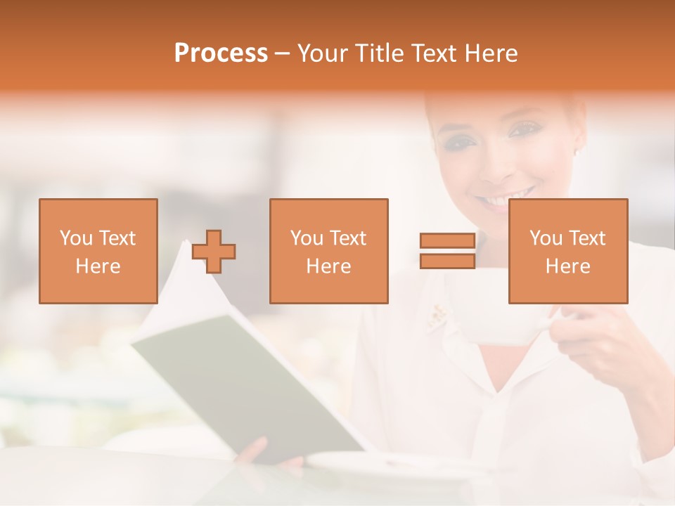 Blonde Woman Beautiful PowerPoint Template