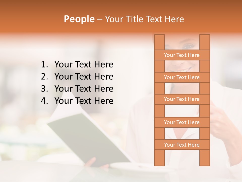 Blonde Woman Beautiful PowerPoint Template