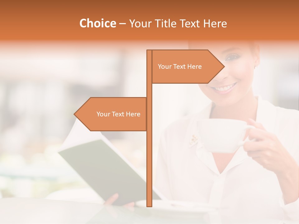 Blonde Woman Beautiful PowerPoint Template