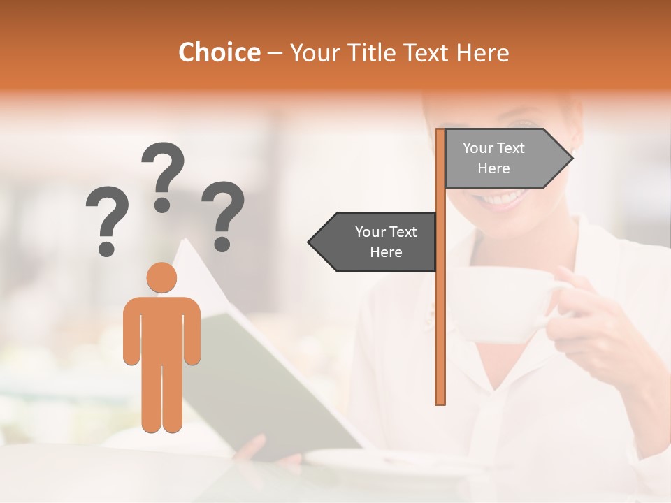 Blonde Woman Beautiful PowerPoint Template