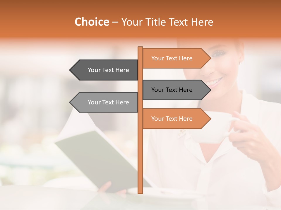 Blonde Woman Beautiful PowerPoint Template