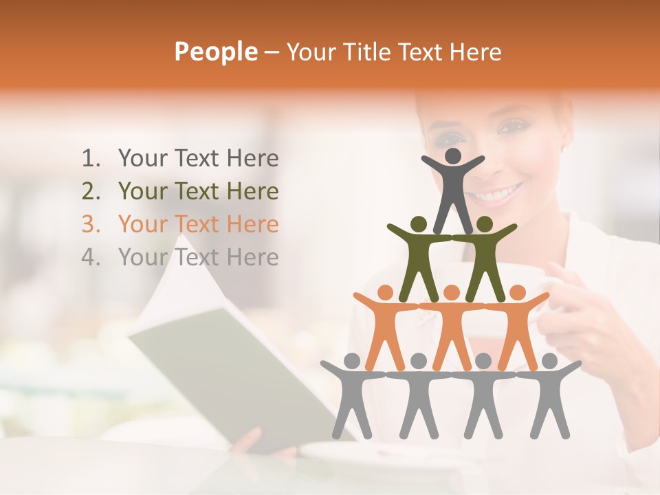 Blonde Woman Beautiful PowerPoint Template