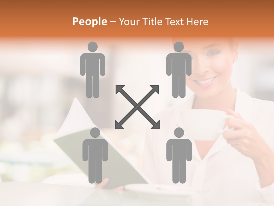 Blonde Woman Beautiful PowerPoint Template