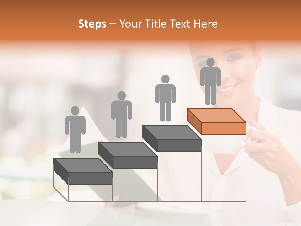 Blonde Woman Beautiful PowerPoint Template