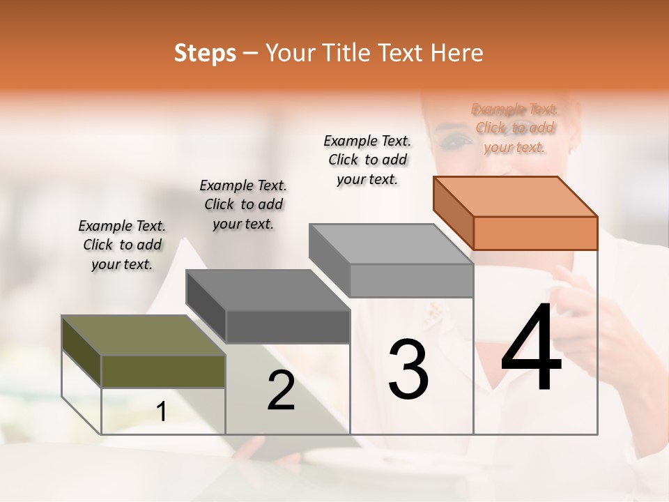 Blonde Woman Beautiful PowerPoint Template