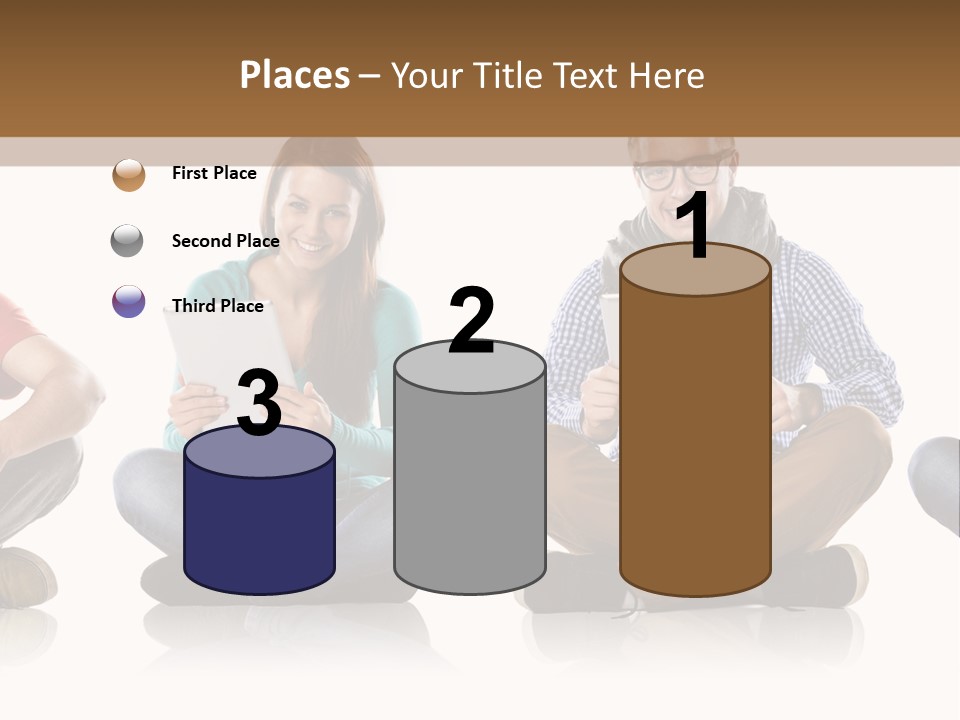 Studio Female Happy PowerPoint Template