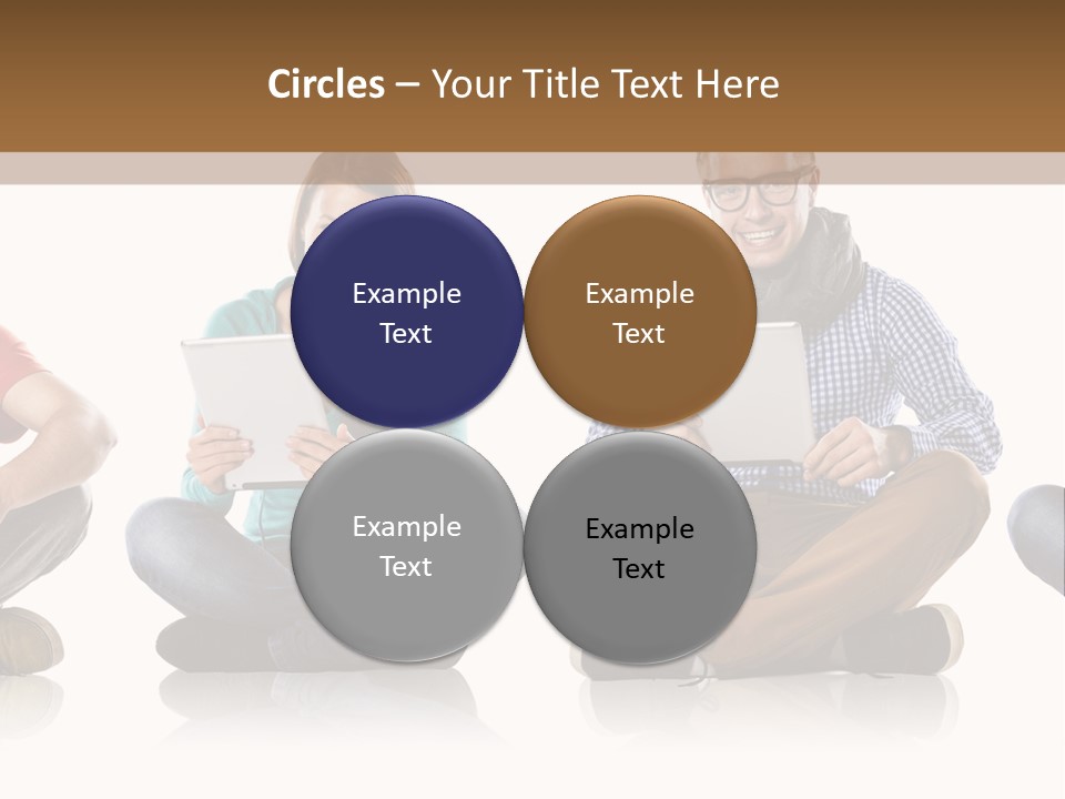 Studio Female Happy PowerPoint Template