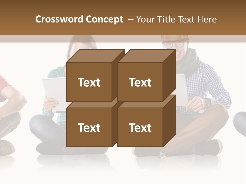 Studio Female Happy PowerPoint Template