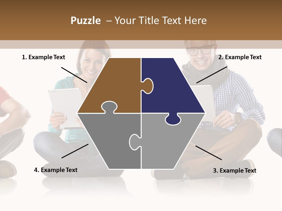 Studio Female Happy PowerPoint Template