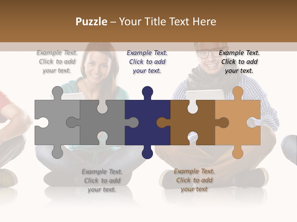 Studio Female Happy PowerPoint Template