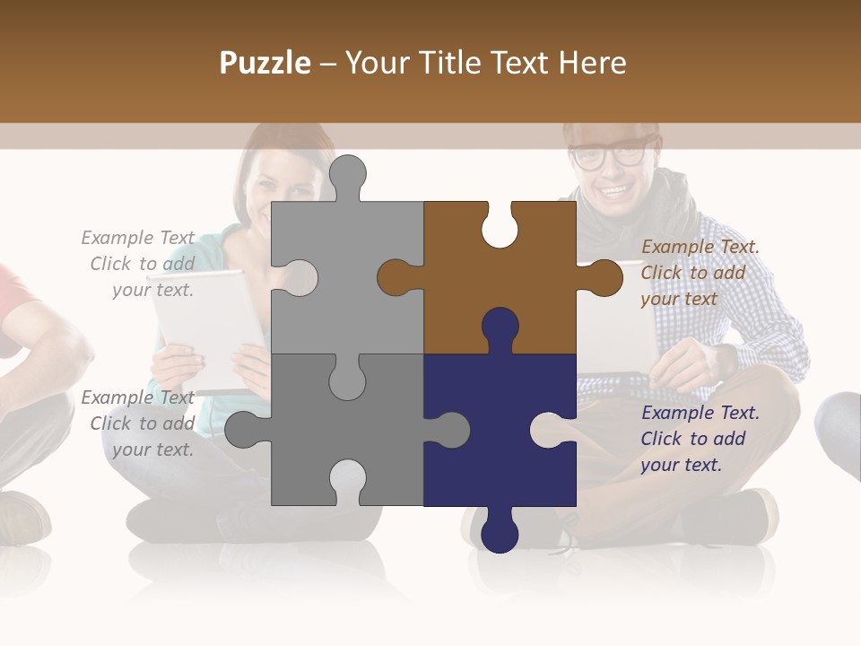 Studio Female Happy PowerPoint Template