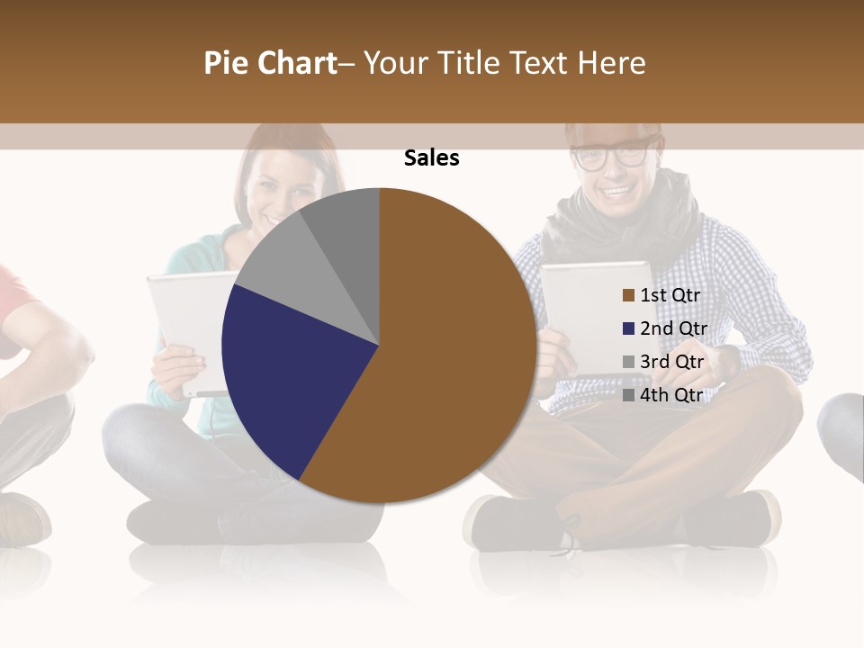 Studio Female Happy PowerPoint Template