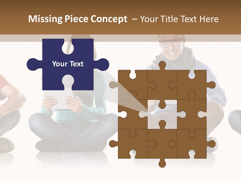 Studio Female Happy PowerPoint Template