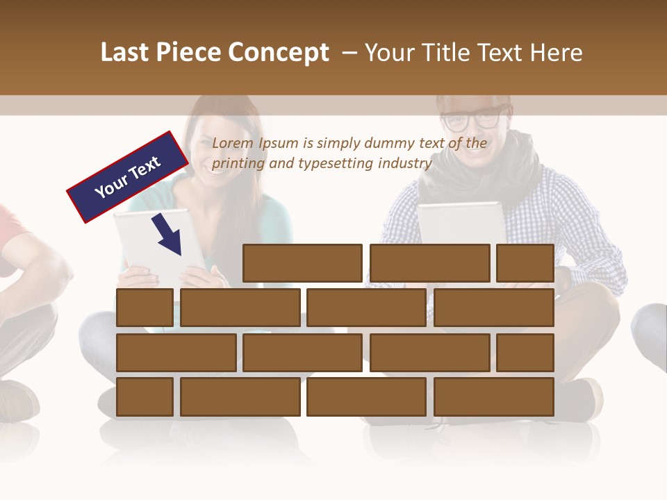 Studio Female Happy PowerPoint Template