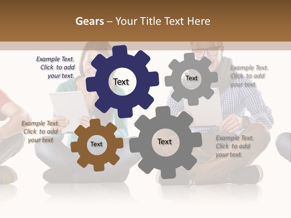 Studio Female Happy PowerPoint Template