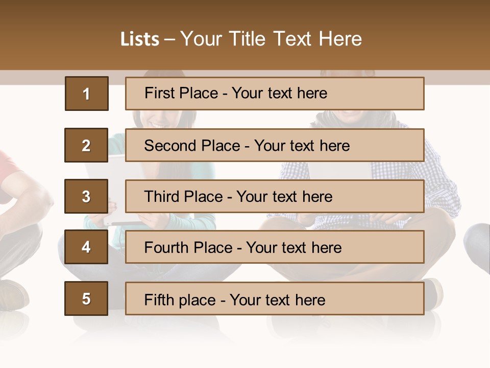 Studio Female Happy PowerPoint Template