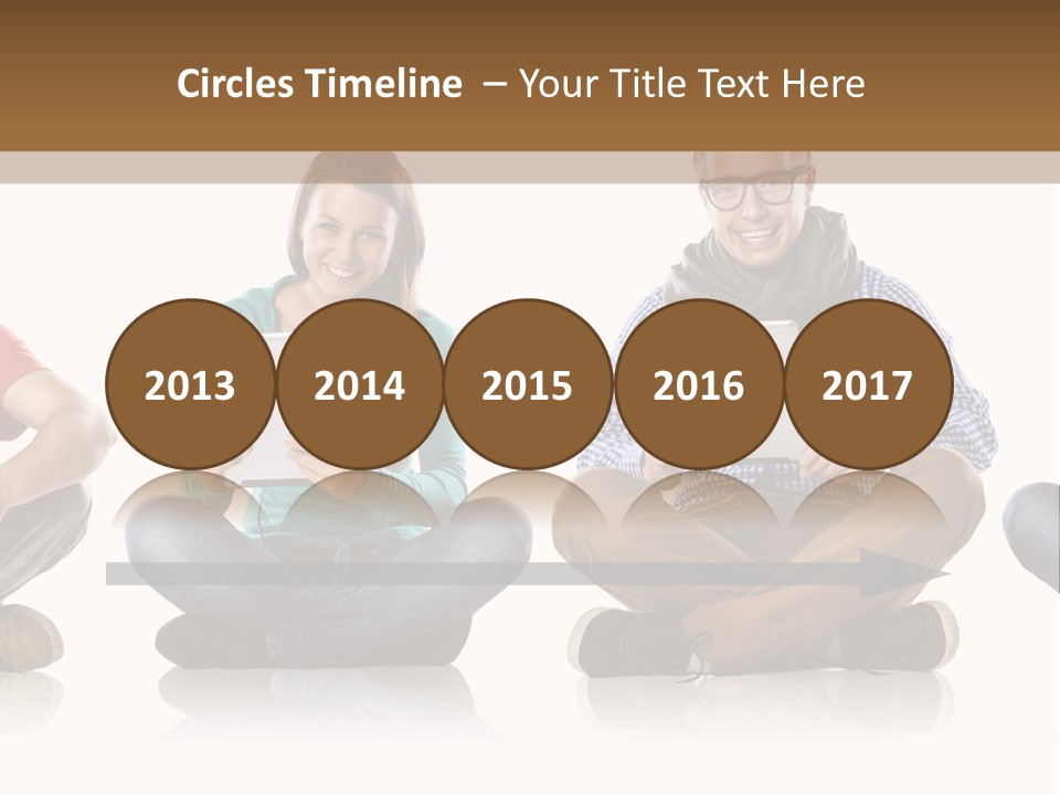 Studio Female Happy PowerPoint Template