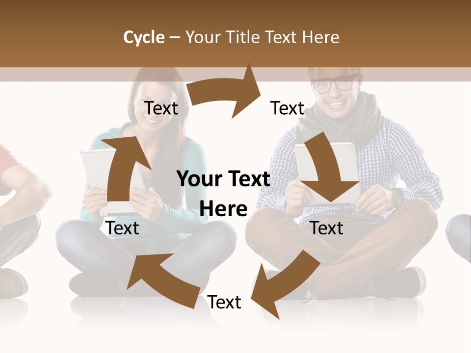 Studio Female Happy PowerPoint Template