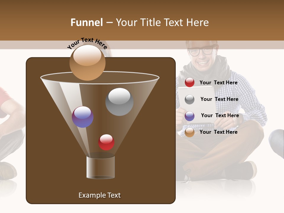 Studio Female Happy PowerPoint Template