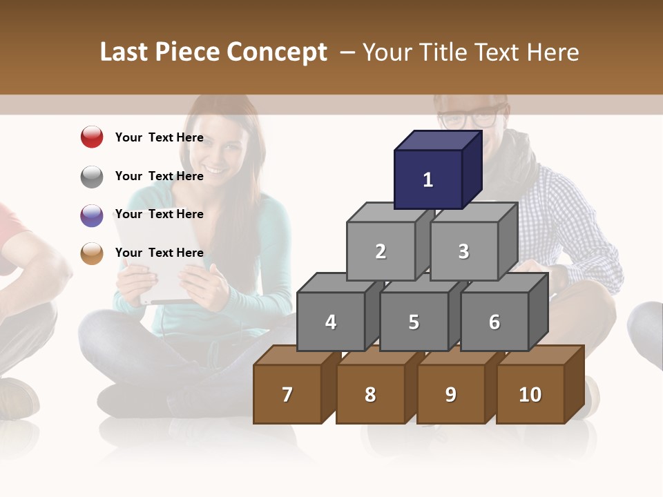 Studio Female Happy PowerPoint Template