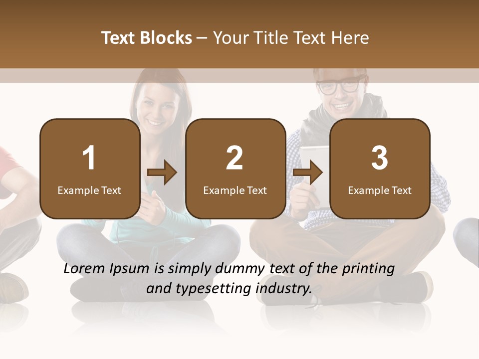 Studio Female Happy PowerPoint Template